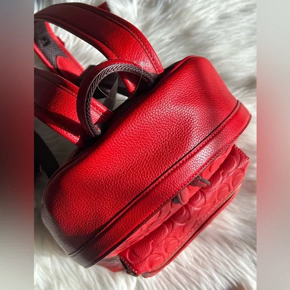 💰SOLD - CC394 - Coach Charter Backpack 24 In Signature Leather - Picture 12 of 15